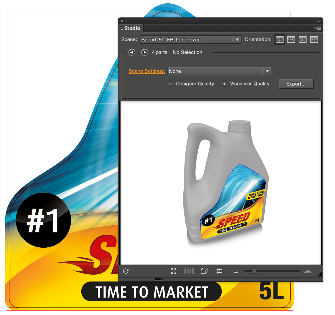 Studio Toolkit for Labels - Avoid optical distortion of your artwork