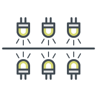 Synchronized main and back UV LED exposure
